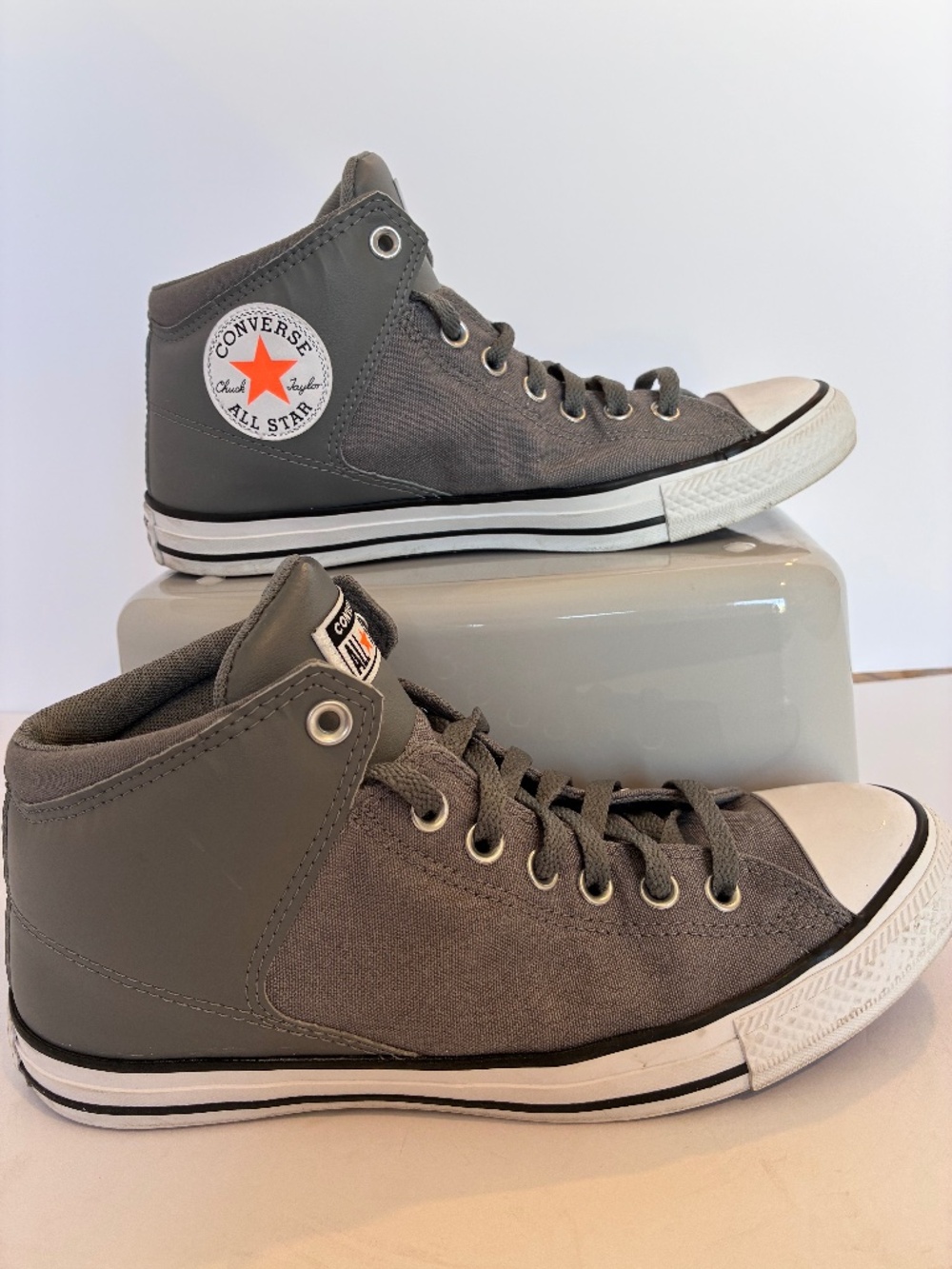 Converse Chuck Taylor All Star High Street Mid Sneakers — Gray —/ Women”s 11